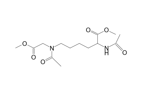 2-Acetylamino-6-(acetyl-methoxycarbonylmethyl-amino)-hexanoic acid methyl ester