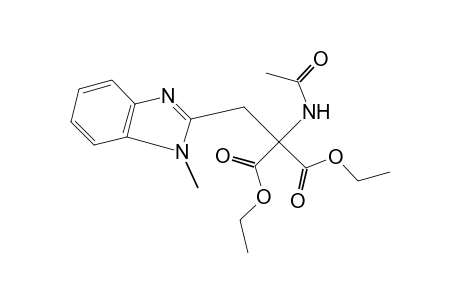 acetamido(1-methyl-2-benzimidazolylmethyl)malonic acid, diethyl ester