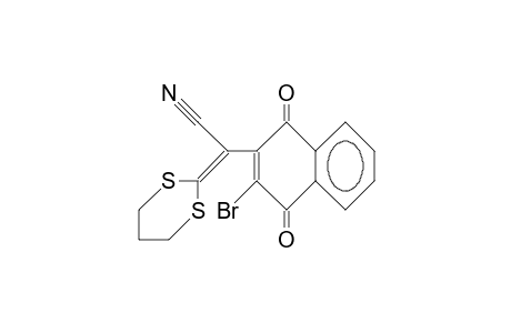 3-Bromo-1,4-dihydro-1,4-dioxo.alpha.-1,3-dithian-2-ylidene-2-naphthalene-acetonitrile