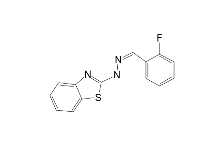 Benzaldehyde, 2-fluoro-, (2-benzothiazolyl)hydrazone