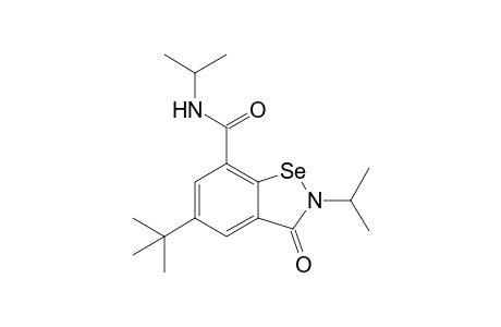 5-tert-Butyl-3-oxidanylidene-N,2-di(propan-2-yl)-1,2-benzoselenazole-7-carboxamide