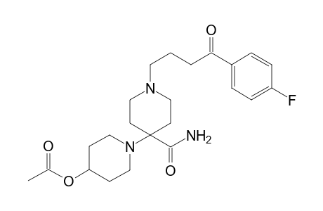 1-(p-fluorophenyl)-4-(4-(acetoxypiperino)-4-carbamoylpiperidino)-1-butanone