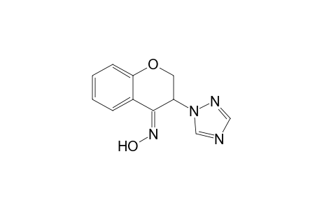 (E)-2,3-Dihydro-3-(1H-1,2,4-triazol-1-yl)-4H-1-benzopyran-4-one oxime