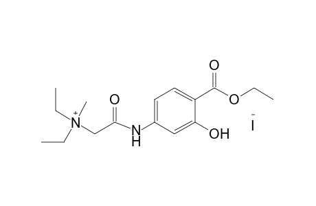 {[(4-CARBOXY-3-HYDROXYPHENYL)CARBAMOYL]METHYL}DIETHYLMETHYLAMMONIUM IODIDE,ETHYL ESTER