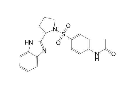 acetamide, N-[4-[[2-(1H-benzimidazol-2-yl)-1-pyrrolidinyl]sulfonyl]phenyl]-