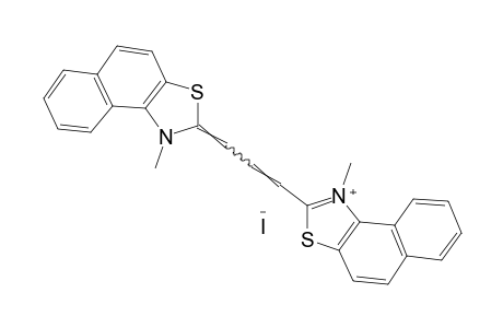 1-METHYL-2-[3-(1-METHYLNAPHTHO[1,2-d]THIAZOL-2(1H)-YLIDENE)PROPENYL]NAPHTHO[1,2-d]THIAZOLIUM IODIDE