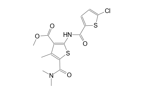 methyl 2-{[(5-chloro-2-thienyl)carbonyl]amino}-5-[(dimethylamino)carbonyl]-4-methyl-3-thiophenecarboxylate