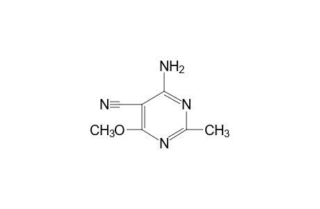 4-amino-6-methoxy-2-methyl-5-pyrimidinecarbonitrile