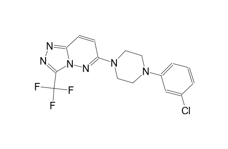 [1,2,4]triazolo[4,3-b]pyridazine, 6-[4-(3-chlorophenyl)-1-piperazinyl]-3-(trifluoromethyl)-