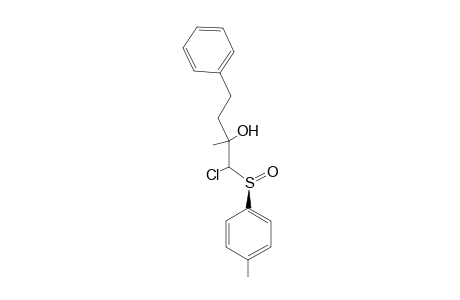 1-Chloro-2-methyl-4-phenyl-1-((S)-p-tolylsulfinyl)-1-butane-2-ol