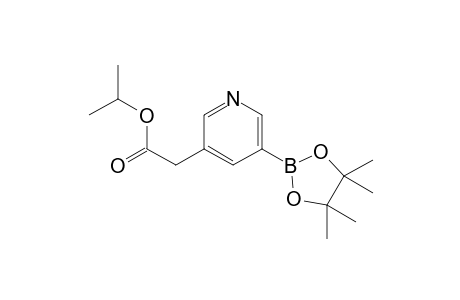 isopropyl 2-[5-(4,4,5,5-tetramethyl-1,3,2-dioxaborolan-2-yl)-3-pyridyl]acetate