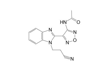 N-[4-[1-(2-cyano-ethyl)-1H-benzoimidazol-2-yl]-furazan-3-yl]-acetamide