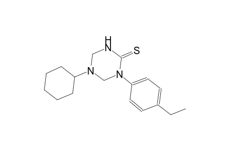 5-cyclohexyl-1-(4-ethylphenyl)tetrahydro-1,3,5-triazine-2(1H)-thione