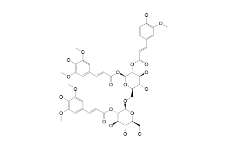 1,2'-DISINAPOYL-2-FERULOYLGENTIOBIOSE;6-O-BETA-D-(2'-O-SINAPOYL)-GLUCOPYRANOSYL-BETA-D-(1-O-SINAPOYL,2-O-FERULOYL)-GLUCOPYRANOSE