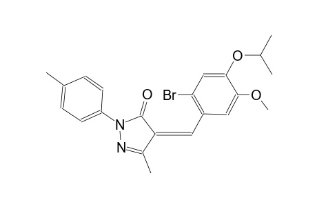 (4Z)-4-(2-bromo-4-isopropoxy-5-methoxybenzylidene)-5-methyl-2-(4-methylphenyl)-2,4-dihydro-3H-pyrazol-3-one
