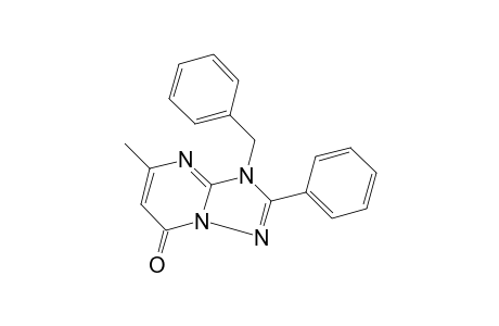 3-benzyl-5-methyl-2-phenyl-3H-s-triazolo[1,5-a]pyrimidin-7-one