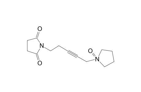 N-(5-Pyrrolidinopent-3-ynyl)-succinimide, N'-oxide