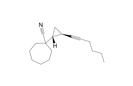 1-[(1R,2R)-2-hex-1-ynylcyclopropyl]cycloheptanecarbonitrile