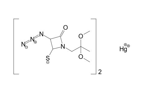 bis{[3-azido-1-(2,2-dimethoxypropyl)-4-oxo-2-azetidinyl]thio}mercury