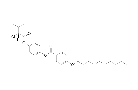 4-[(R)-(-)-2-chloro-3-methylbutyryloxy]phenyl 4-(decyloxy)benzoate