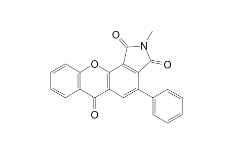 2-METHYL-1,3-DIOXO-4-PHENYLPYRROLO-[3,4-C]-XANTHONE
