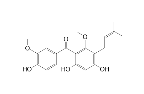 4,6,4'-Trihydroxy-2,3'-dimethoxy-3-prenylbenzophenone