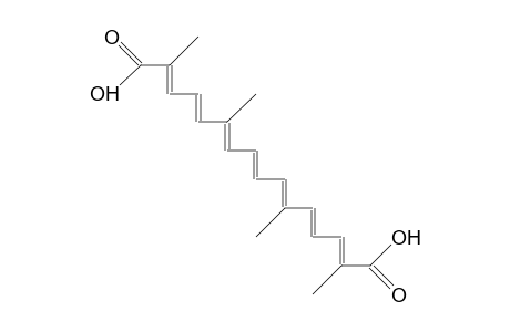 2,6,11,15-Tetramethyl-2,4,6,8,10,12,14-hexadecaheptaenedioic acid