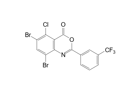 5-chloro-6,8-dibromo-2-(alpha,alpha,alpha-trifluoro-m-tolyl)-4H-3,1-benzoxazin-4-one