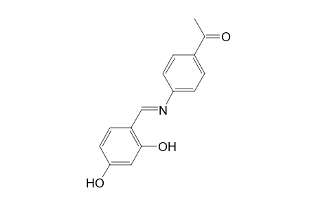 Ethanone, 1-(4-(2,4-dihydroxybenzylidenamino)phenyl)-