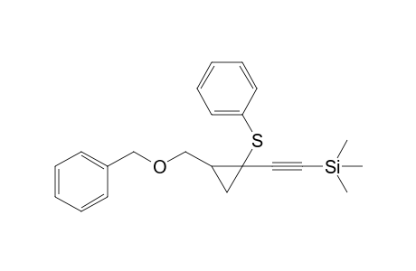 2-[2-(benzoxymethyl)-1-(phenylthio)cyclopropyl]ethynyl-trimethyl-silane