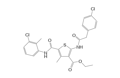 3-thiophenecarboxylic acid, 5-[[(3-chloro-2-methylphenyl)amino]carbonyl]-2-[[(4-chlorophenyl)acetyl]amino]-4-methyl-, ethyl ester