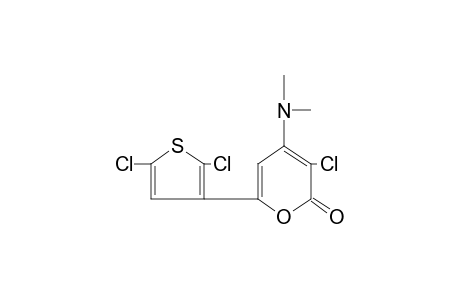 3-chloro-6-(2,5-dichloro-3-thienyl)-4-(dimethylamino)-2H-pyran-2-one