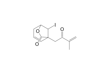 6-Oxabicyclo[3.2.1]oct-2-en-7-one, 8-iodo-1-(3-methyl-2-oxo-3-butenyl)-, syn-(.+-.)-