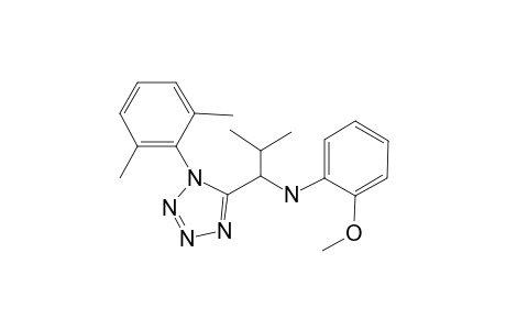 Tetrazole, 5-[1-(2-methoxyphenylamino)-2-methylpropyl]-1-(2,6-dimethylphenyl)-