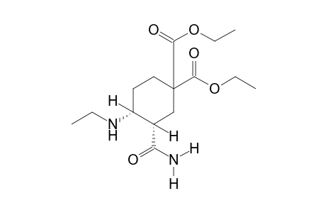 cis-3-Carbamoyl-4-(ethylamino)-1,1-cyclohexanedicarboxylic acid, diethyl ester