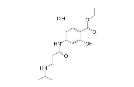 4-[3-(ISOPROPYLAMINO)PROPIONAMIDO]SALICYLIC ACID, ETHYL ESTER, HYDROCHLORIDE