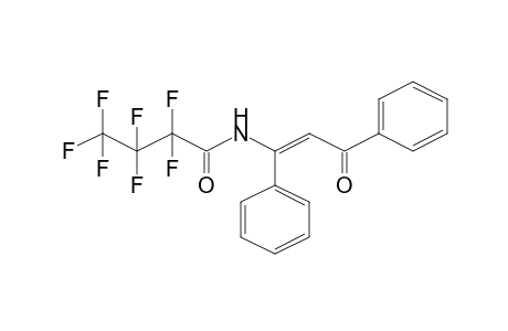 Perfluorobutanamide, N-(2-benzoyl-1-phenylethen-1-yl)-