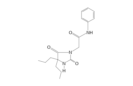 2,5-dioxo-4,4-dipropyl-1-imidazolidineacetanilide