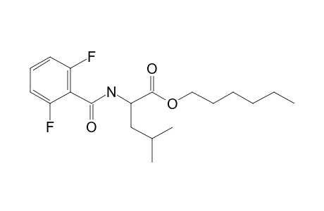 L-Leucine, N-(2,6-difluorobenzoyl)-, hexyl ester