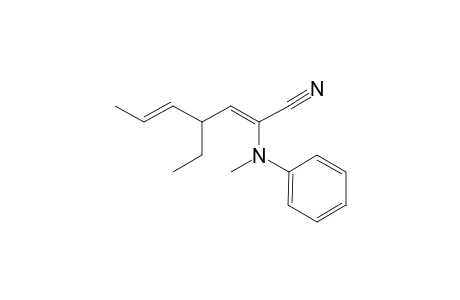 (2Z,5E)-4-ethyl-2-(N-methylanilino)hepta-2,5-dienenitrile