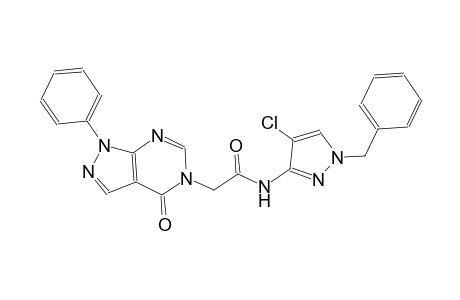 N-(1-benzyl-4-chloro-1H-pyrazol-3-yl)-2-(4-oxo-1-phenyl-1,4-dihydro-5H-pyrazolo[3,4-d]pyrimidin-5-yl)acetamide