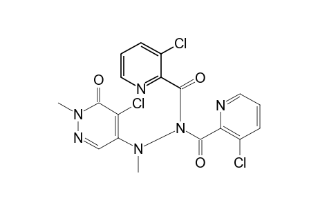 1,1-bis(3-chloropicolinoyl)-2-(5-chloro-1,6-dihydro-1-methyl-6-oxo-4-pyridazinyl)-2-methylhydrazine