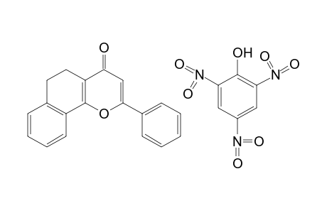 5,6-dihydro-2-phenyl-4H-naphtho[1,2-b]pyran-4-one, picrate