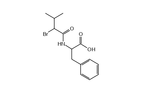 N-(D,L-2-bromo-3-methylbutyryl)-D,L-3-phenylalanine