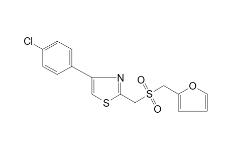 4-(p-chlorophenyl)-2-[(furfurylsulfonyl)methyl]thiazole