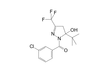 5-tert-butyl-1-(3-chlorobenzoyl)-3-(trifluoromethyl)-4,5-dihydro-1H-pyrazol-5-ol