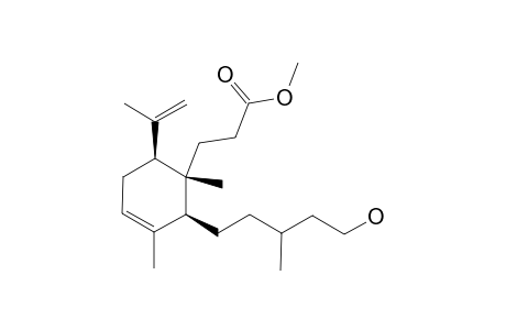 (1S,2S,6S)-Cyclohexenepropanoic acid, 2-(5-hydroxy-3-methylpentyl)-1,3-dimethyl-6-(1-methylethenyl)-, methyl ester