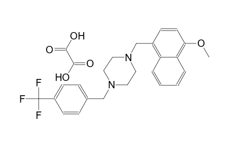 1-[(4-methoxy-1-naphthyl)methyl]-4-[4-(trifluoromethyl)benzyl]piperazine oxalate