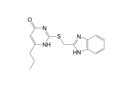 2-[(1H-Benzimidazol-2-ylmethyl)sulfanyl]-6-propyl-4(1H)-pyrimidinone