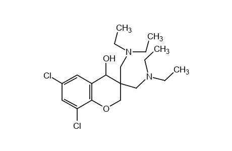 3,3-bis[(diethylamino)methyl]-6,8-dichloro-4-chromanol